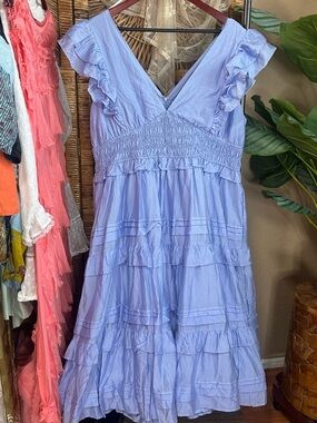 TCEC Boutique boho dress size 2XL boho smocked fit flare